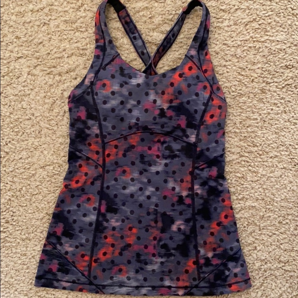 Lululemon workout tank polka dot